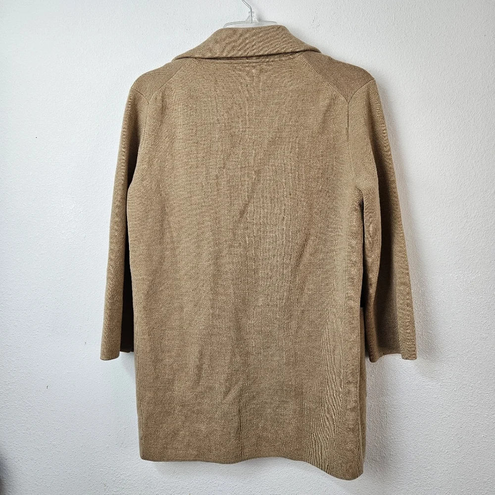J. Crew Open-Front Sweater-Blazer in Tan XS